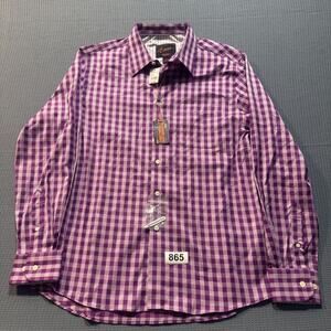 Egara Men's Warehouse‎ Slim-Fit Stretch Shirt Men's Sz L Brand New